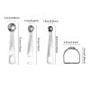 1 Set Stainless Steel Measuring Cups & Spoons Set