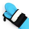 Connected Oven Mitts Pot Holder Double Gloves Heat Resistant Quilted Silicone Oven Mitts 90X13cm for Cooking and Baking Kitchen Tool