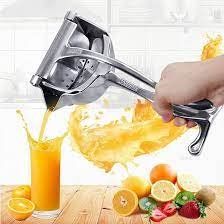 Color: Silver, quantity: 2PCS - Portable household Aluminum alloy manual juicer