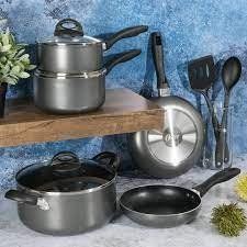 Oster Clairborne 10 Piece Nonstick Aluminum Cookware Set