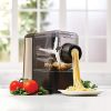 Electric Pasta and Noodle Maker Machine with Slow Juicer Attachment; Black;