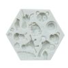 Cute Forest Animal Mould Silicone Molds Woodland Cake Decorative Mold Tools Kitchen Accessories 951 gray