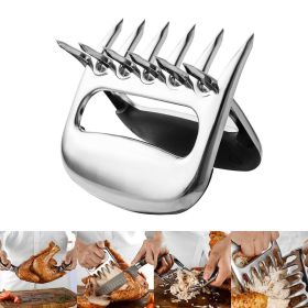 2 Pcs/Set Stainless Steel Bear Claw Meat Divided Tearing Multifunction Shred Pork Clamp BBQ Tool 2