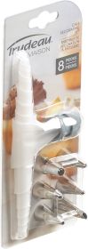 Trudeau Cake Decorating Set 8per pkg White