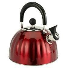 Mr. Coffee Twining 2.1 Quart Pumpkin Tea Kettle in Red