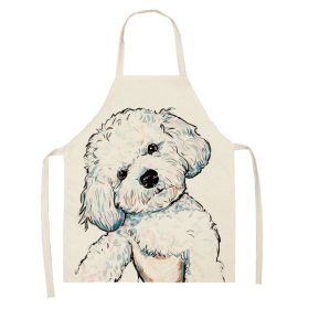 Dacron apron of dog animal series (Color: 6, size: 47x38cm)