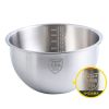 2.5l/4.5l Household Mixing Bowls 304 Stainless Steel Salad Bowl For Cooking Baking Prepping Food Storage Inner diameter