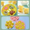 Silicone Cake Molds Cartoon Ice Cream Mold Food Container With Cover For Diy Cake/ice Cream/pudding/chocolate