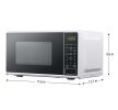 0.7 cu. ft. Countertop Microwave Oven, 700 Watts, Black