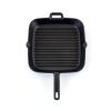 Elegant Household Kitchen Square Enamel Cast Iron Grill Pan