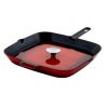 Elegant Household Kitchen Square Enamel Cast Iron Grill Pan