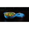 Cast Iron 3 Quart Enameled Dutch Oven Blue