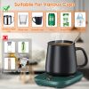 Electric Coffee Mug Warmer for Desk Auto Shut off USB Tea Milk Beverage Cup Heater Heating Plate for Office Home 3 Temperature Setting