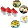 Non-stick Silicone Egg Cup; Cooking Cooker Kitchen Baking Gadget Pan Separator Steamed Egg Cup; Egg Poachers Cooker Accessories