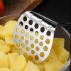 Stainless Steel Manual Potato Press;  Baby Food Masher;  Wavy Potato Press