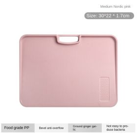 Xiangfei kitchen utensils; double-sided cutting board set; creative products; plastic chopping board; household plastic chopping board (Specifications: Medium plate Nordic noodles - without glue, shape: square)