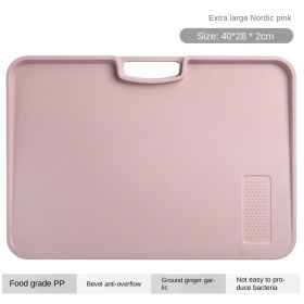 Xiangfei kitchen utensils; double-sided cutting board set; creative products; plastic chopping board; household plastic chopping board (Specifications: Extra large kitchen board Nordic noodles - without glue, shape: square)