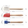 3pcs Cooking Tools Set Non-stick Cooking Spoon Spatula Ladle Brush Silicone Heat-Resistant Cream Scraper Kitchen Tools