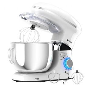 6.3 Quart Tilt-Head Food Stand Mixer 6 Speed 660W (Color: White)