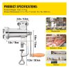 Multifunctional Crank Meat Grinder Manual 304 Stainless Steel Hand Operated Meat Grinder